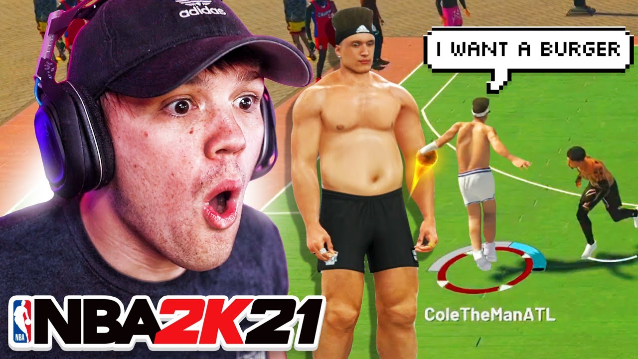 I MADE A FAT 300 POUND POINT GUARD on NBA 2K21... *HILARIOUS*