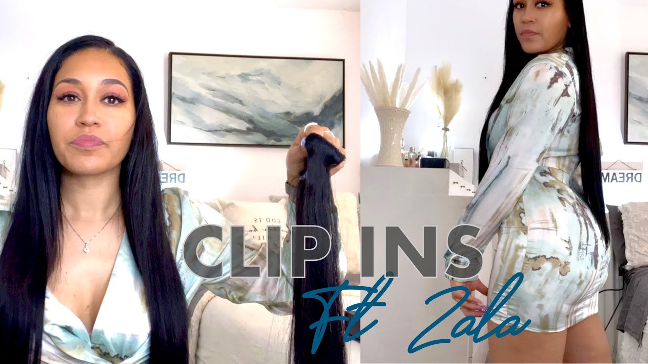 TRYING ZALA CLIP IN HAIR EXTENSIONS 26" | DETAILED INSTALL + DISCOUNT CODE | NEW HAIR WHO DIS 😁