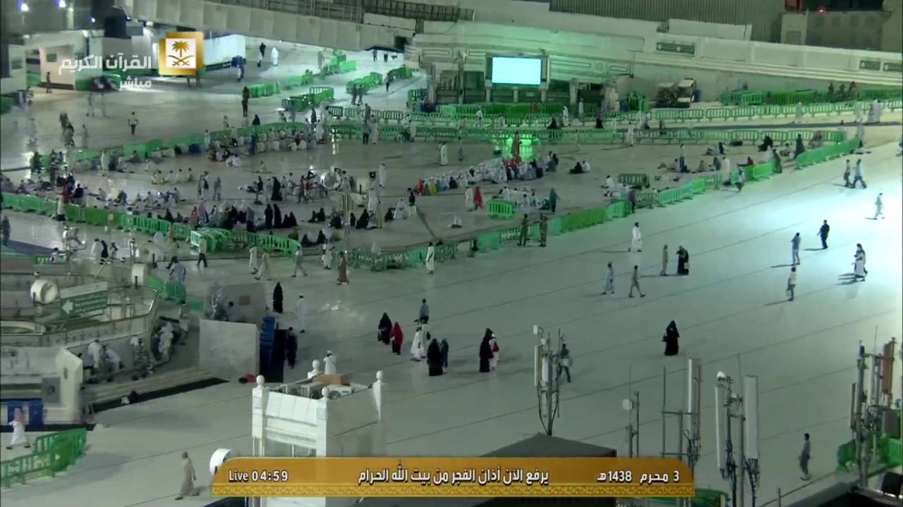 أذان صلاة الفجر الثلاثاء 3-1-1438هـ للمؤذن سعيد فلاتة