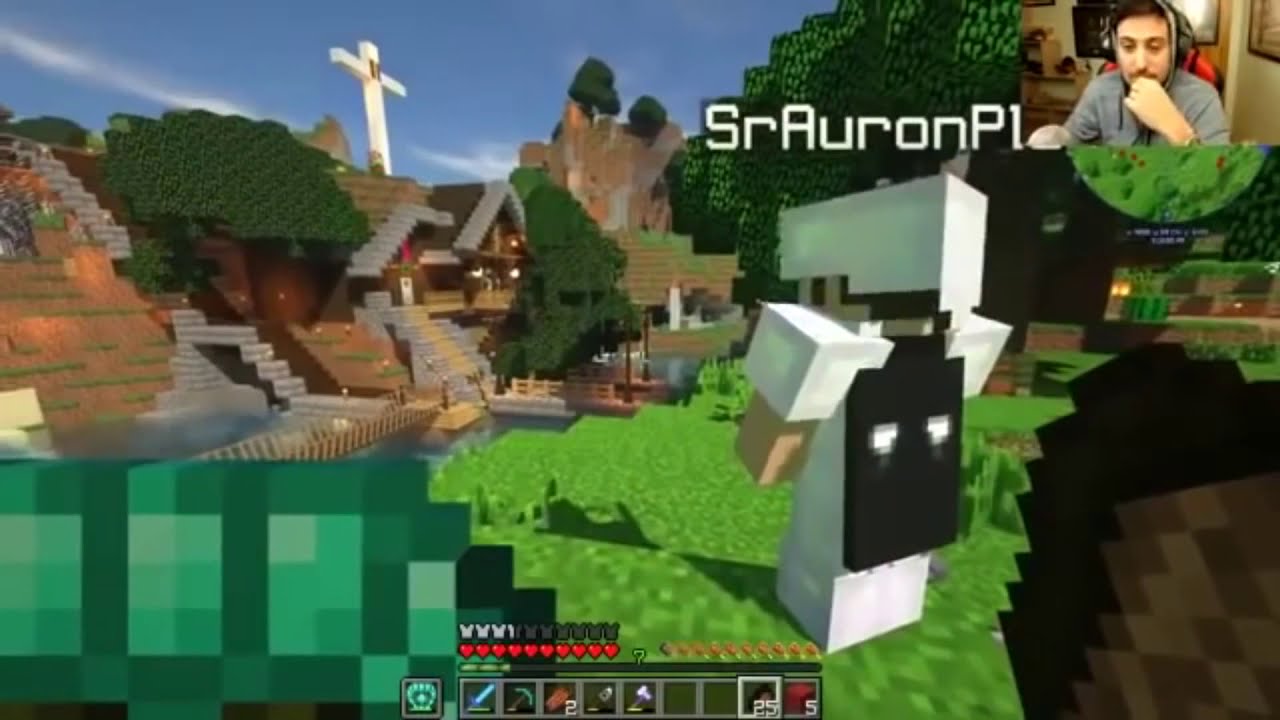 Auronplay se enfada con el Rubius en karmaland 4 😲😲