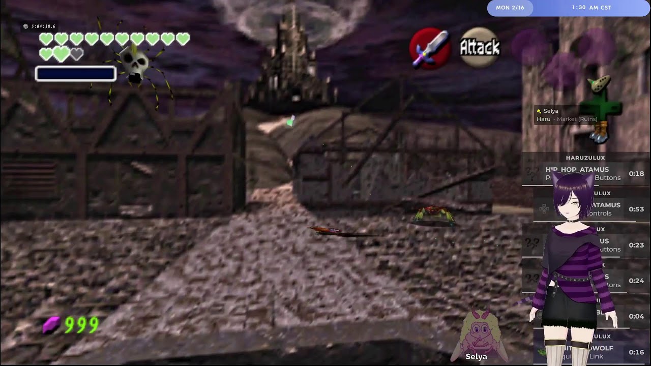 Ocarina of Time: Teaching @selya72 how to do OoT randos, part 2. If you have questions just ask.