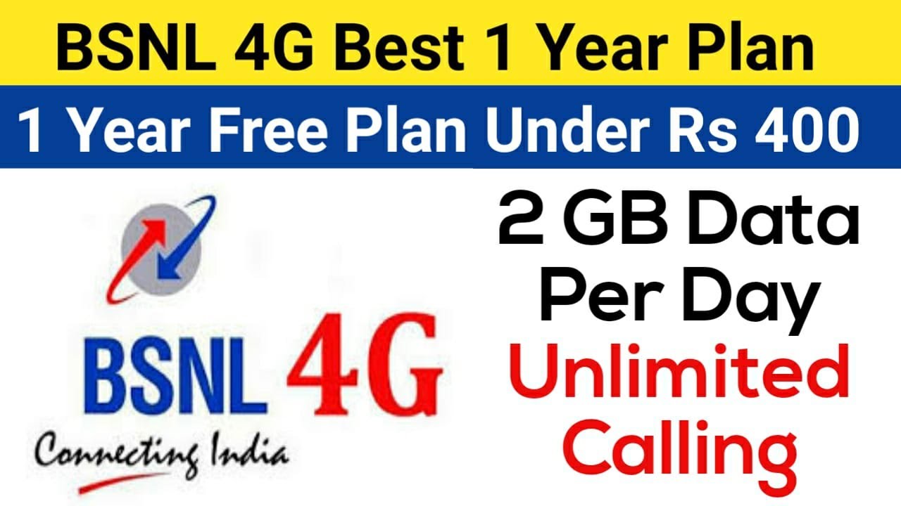 BSNL Best Plan For 1 Year Under Rs 400 | 2 GB Data Per Day Unlimited Calling