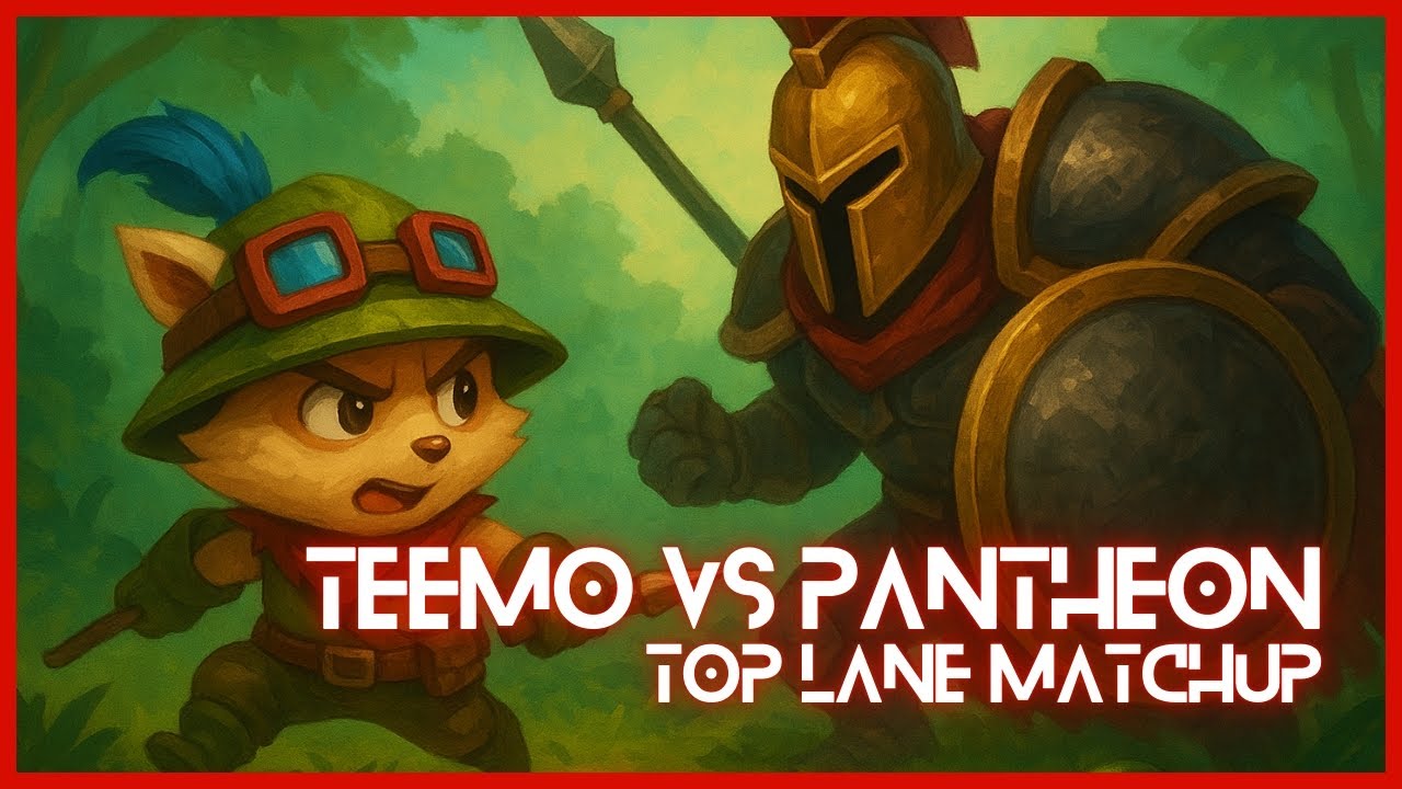 Teemo vs Pantheon: Won 4v6 With a Trolling Support (FULL GAME)