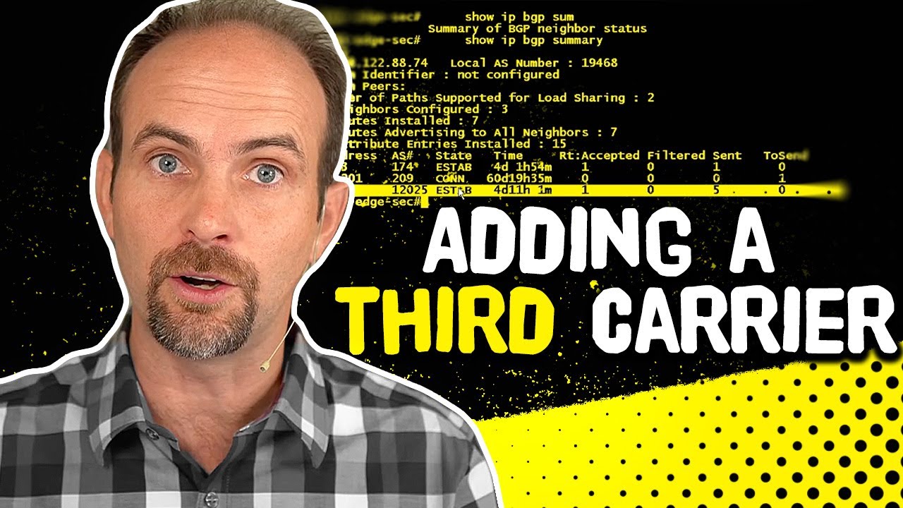 Adding a THIRD Carrier... The more the merrier! Ep.10: Real World BGP