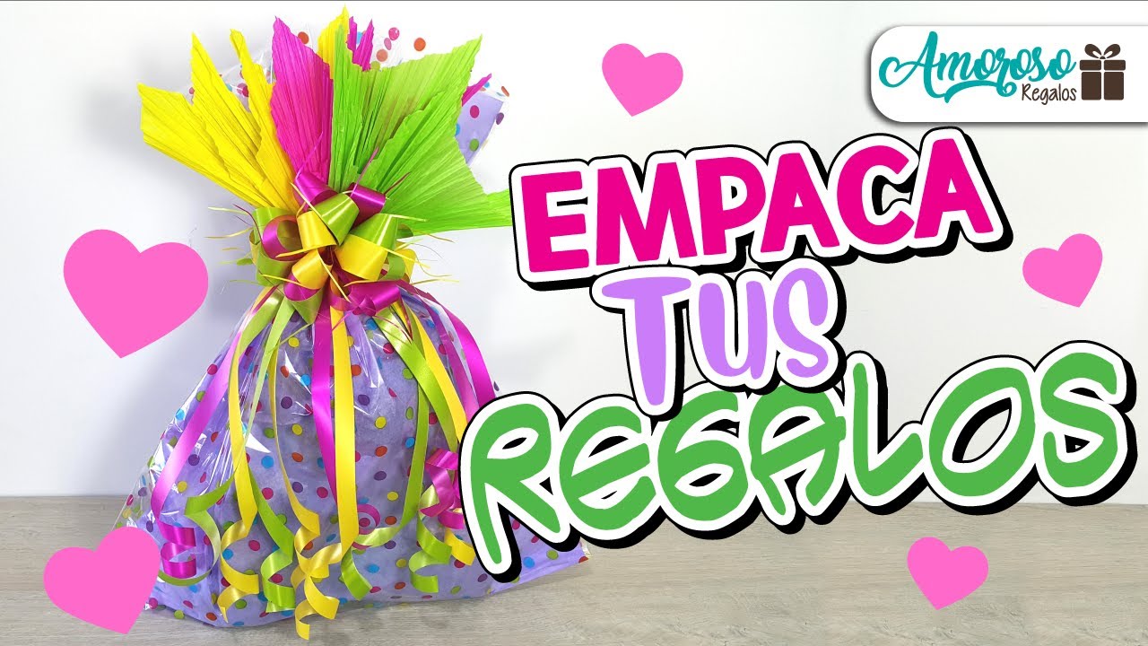 IDEAS PARA EMPACAR REGALOS | COMO EMPACAR UN REGALO | EMPAQUES DE REGALO FACILES | Amoroso Regalos