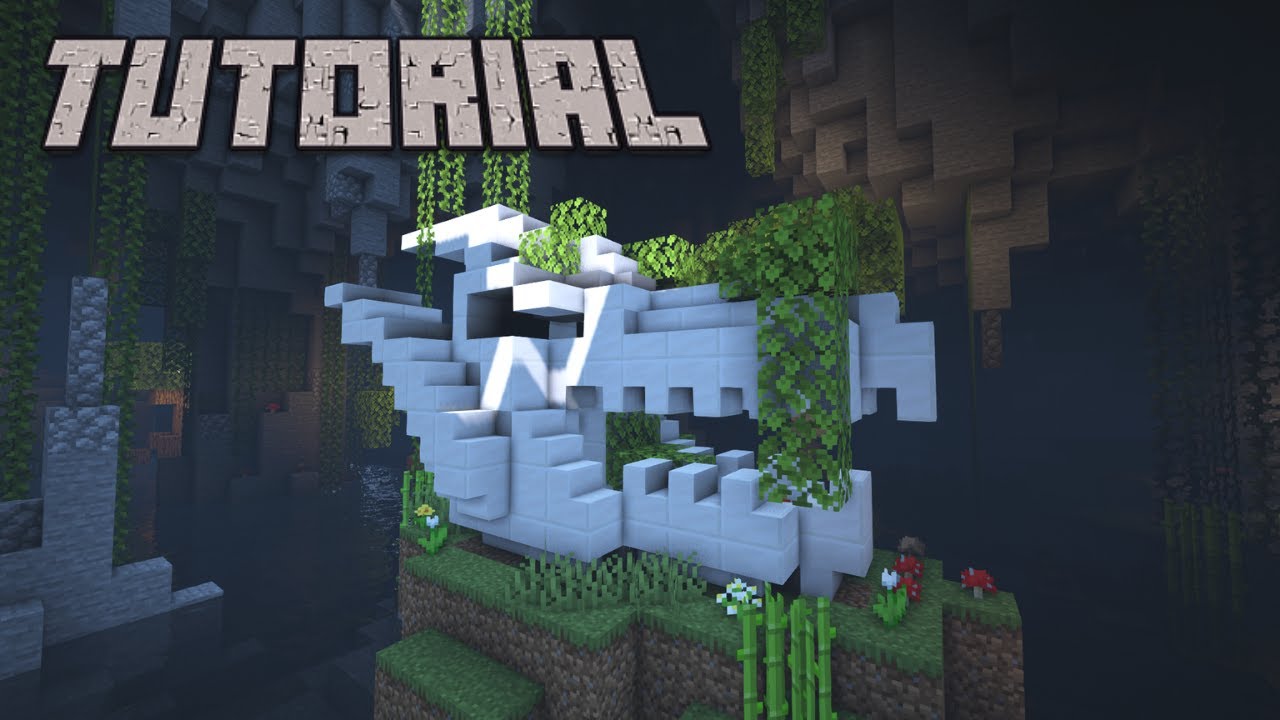 How to Build a Dragon Skull in Minecraft | Tutorial | Minecraft 1.16 | Minecraft 1.17