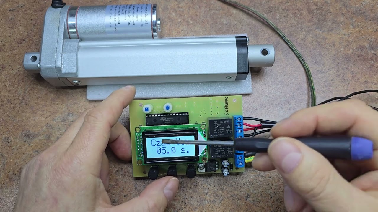 Sterownik Siłownika Liniowego Prawo Lewo zmiana polaryzacji Czasowo i Ręcznie