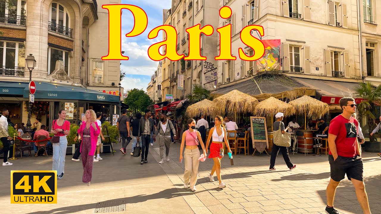 Paris , France  🇫🇷 - 4K-HDR 60fps  Walking Tour 4K - May 2022 | Paris 4K | A Walk In Paris