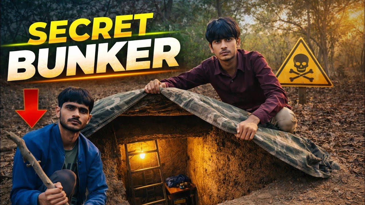 Jungle Ke Andar Secret Bunker Bana Rahe Hai 🔥