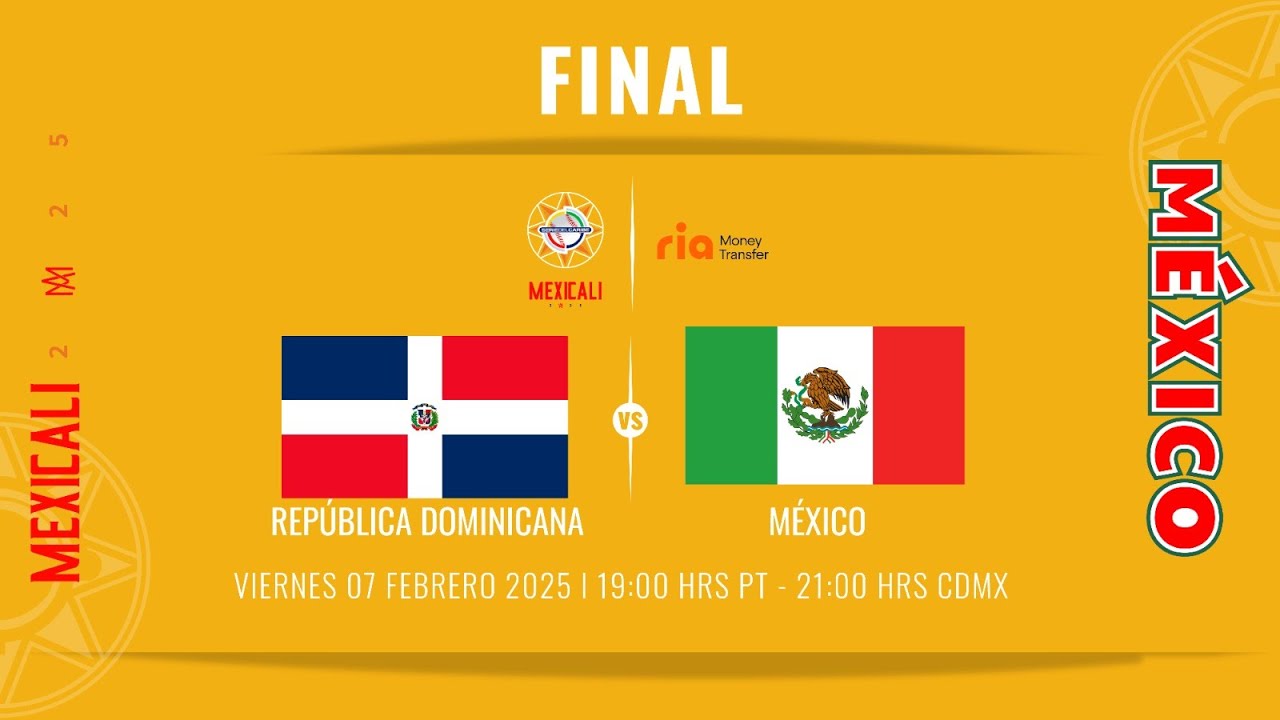 República Dominicana vs México | Final 7 Febrero Serie del Caribe Mexicali 2025