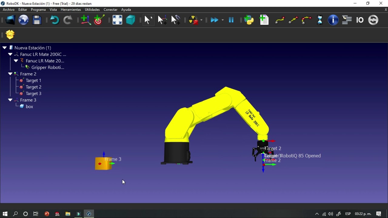SIMULACIÓN CON roboDK