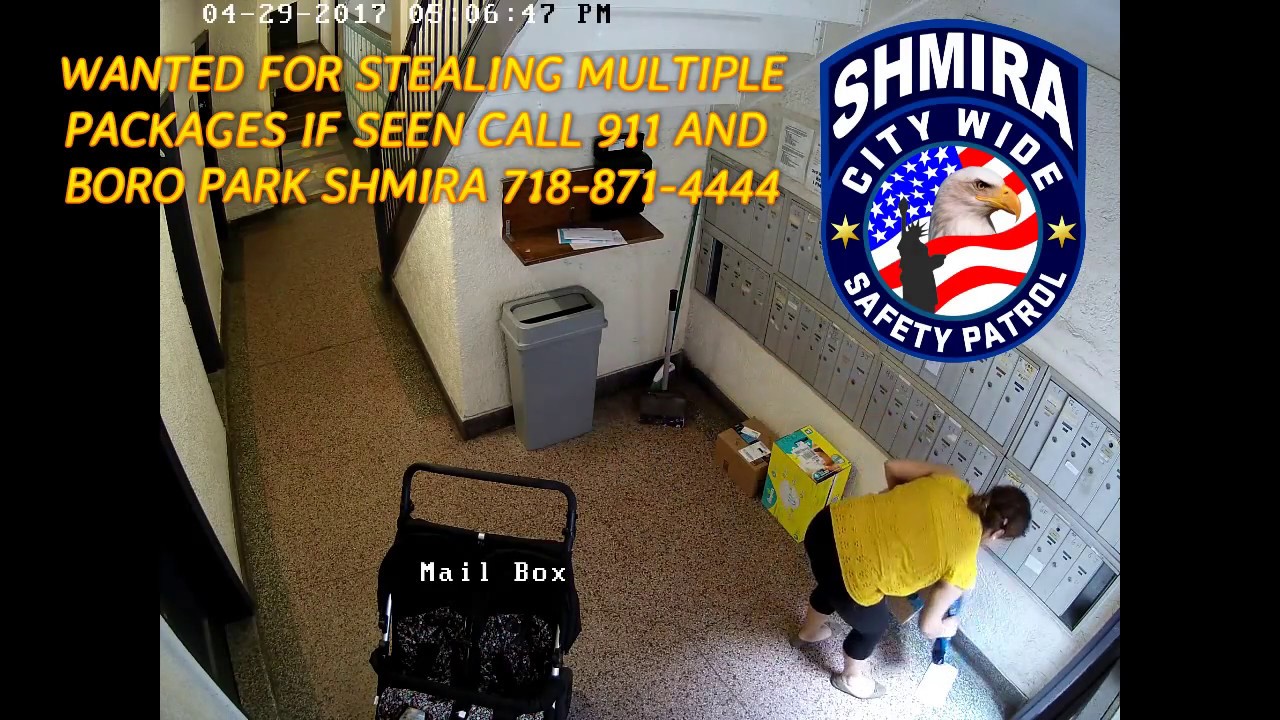WANTED for Stealing packages in Boro Park 14av and 56st. if seen call NYPD & Shmira