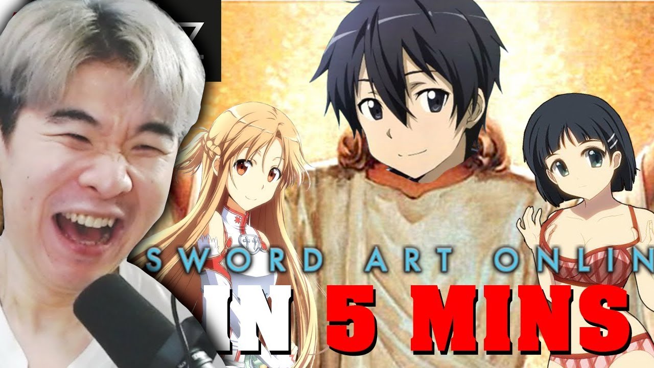 Reacting to Gigguk's Sword Art Online IN 5 MINUTES | Anime in Minutes
