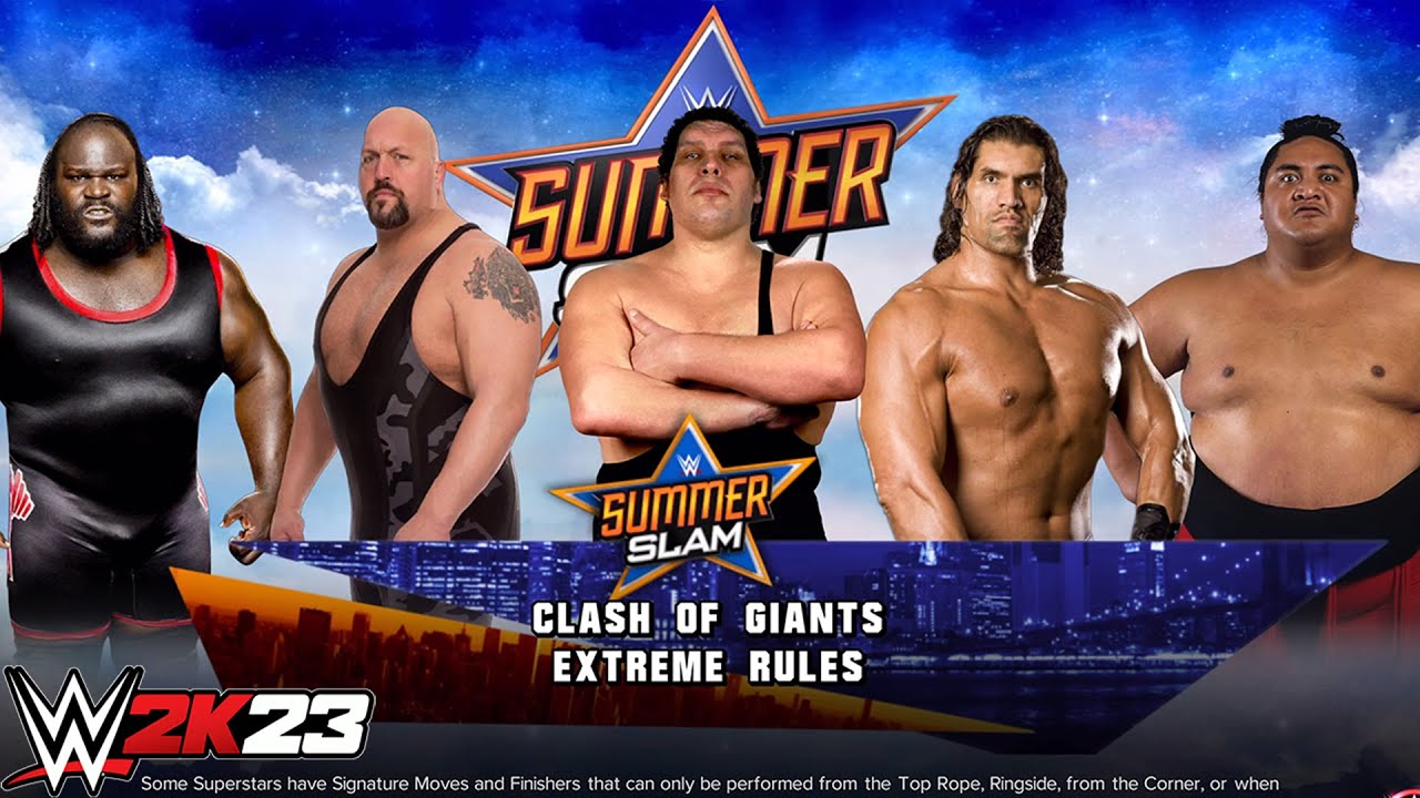 WWE 2K23 - Giants Elimination Championship Match | Big Show vs Mark Henry vs Khali PS5 [4K]
