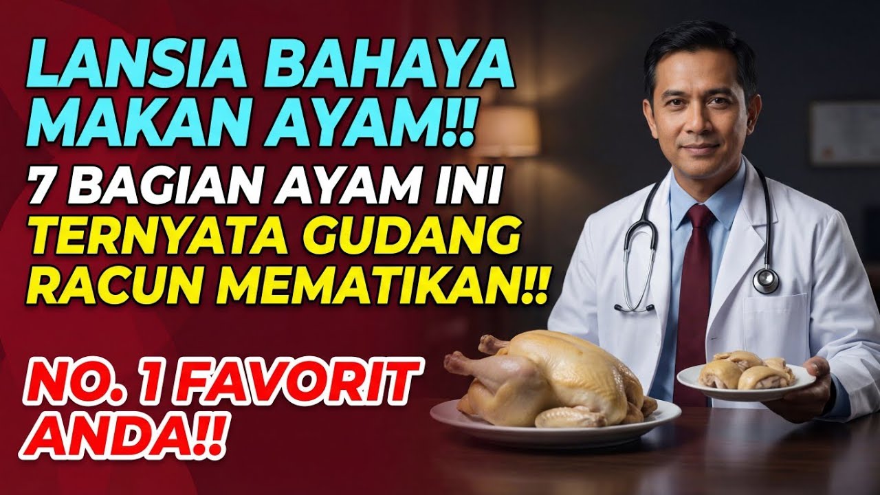 LANSIA BAHAYA MAKAN AYAM‼️7 Bagian Ayam Ini Ternyata GUDANG RACUN.. No 1 Favorit Anda!! 