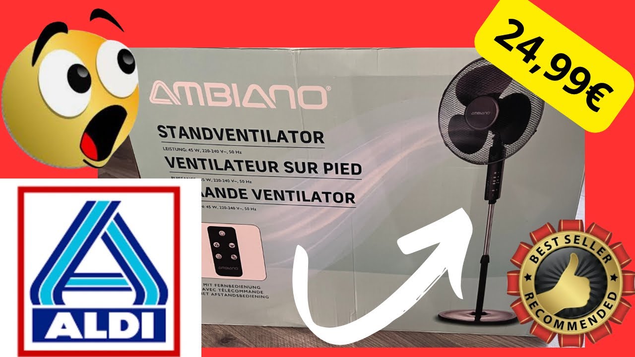 Ventilateur Sur Pied ALDI AVEC TÉLÉCOMMANDE