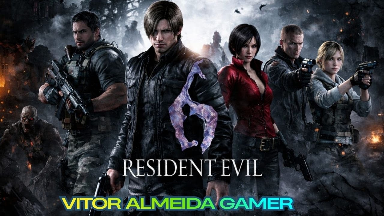 Maratona Resident Evil  6   Jogando todos os Jogos da Franquia #ResidentEvil #VitorAlmeidaGamer