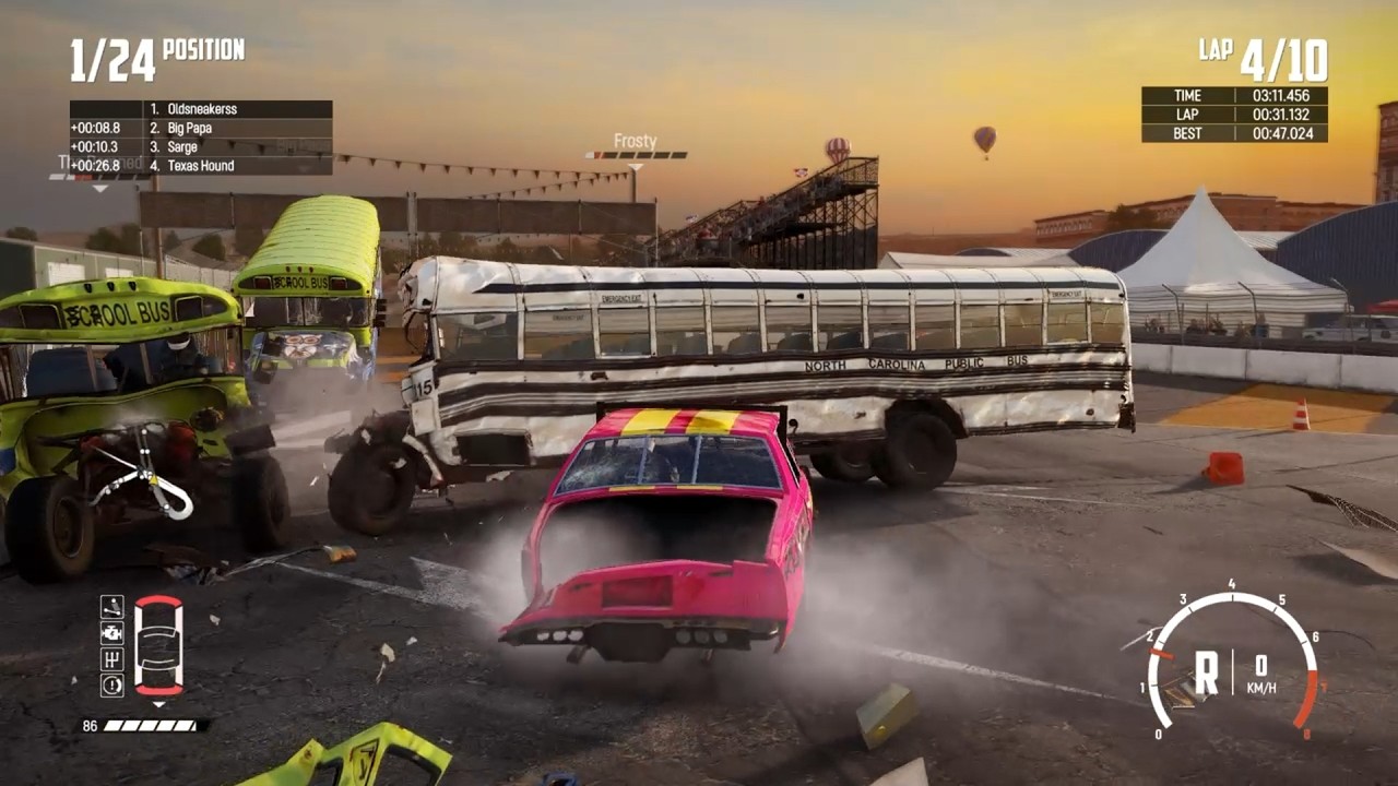 Wreckfest Deathloop Race – Rammer vs School Buses