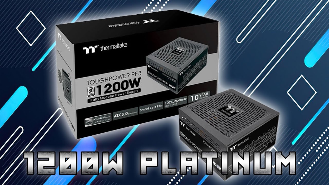Thermaltake Toughpower PF3 1200W платиновый блок, распаковка и обзор