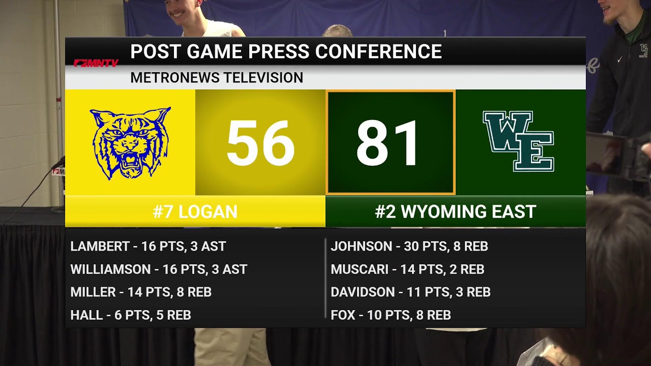 Post Game Presser: #2 Wyoming East vs. #7 Logan