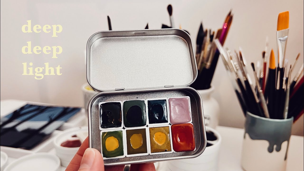 You're going to want to see these amazing colours! ✿ First time swatching deepdeeplight watercolors
