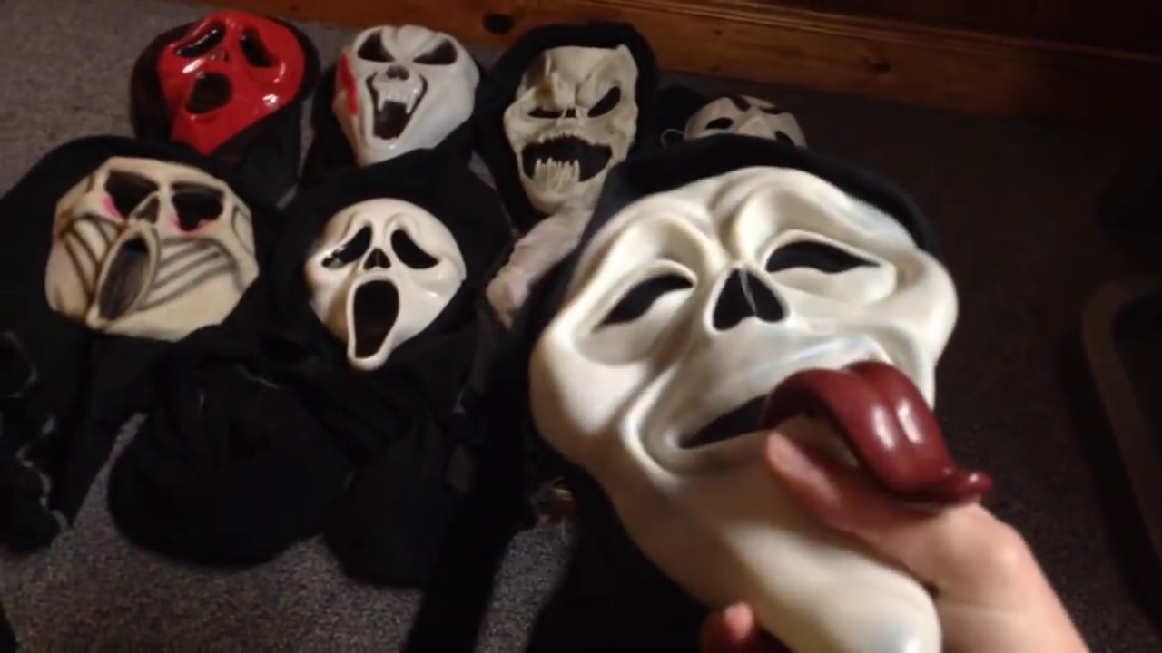 My Ghostface Mask Collection as of 2/14/15
