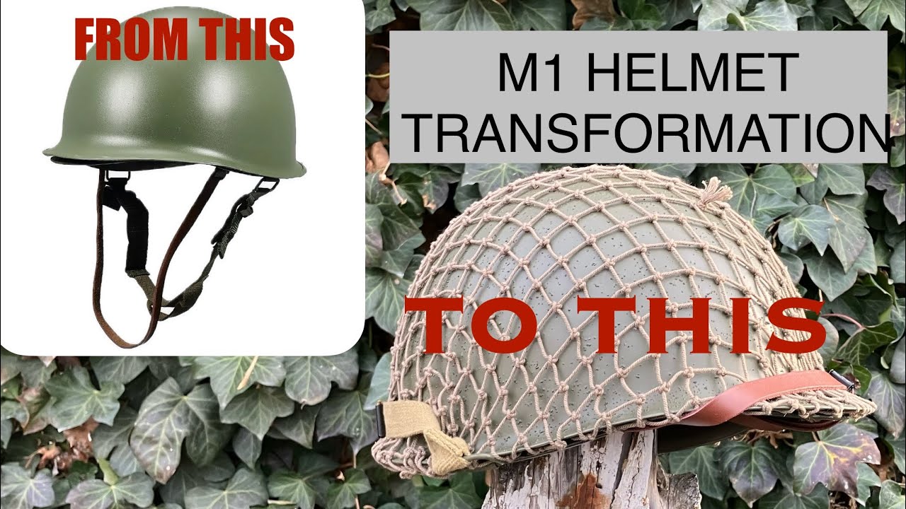 WWII M1 helmet transformation! Can I make a Chinese copy look original?