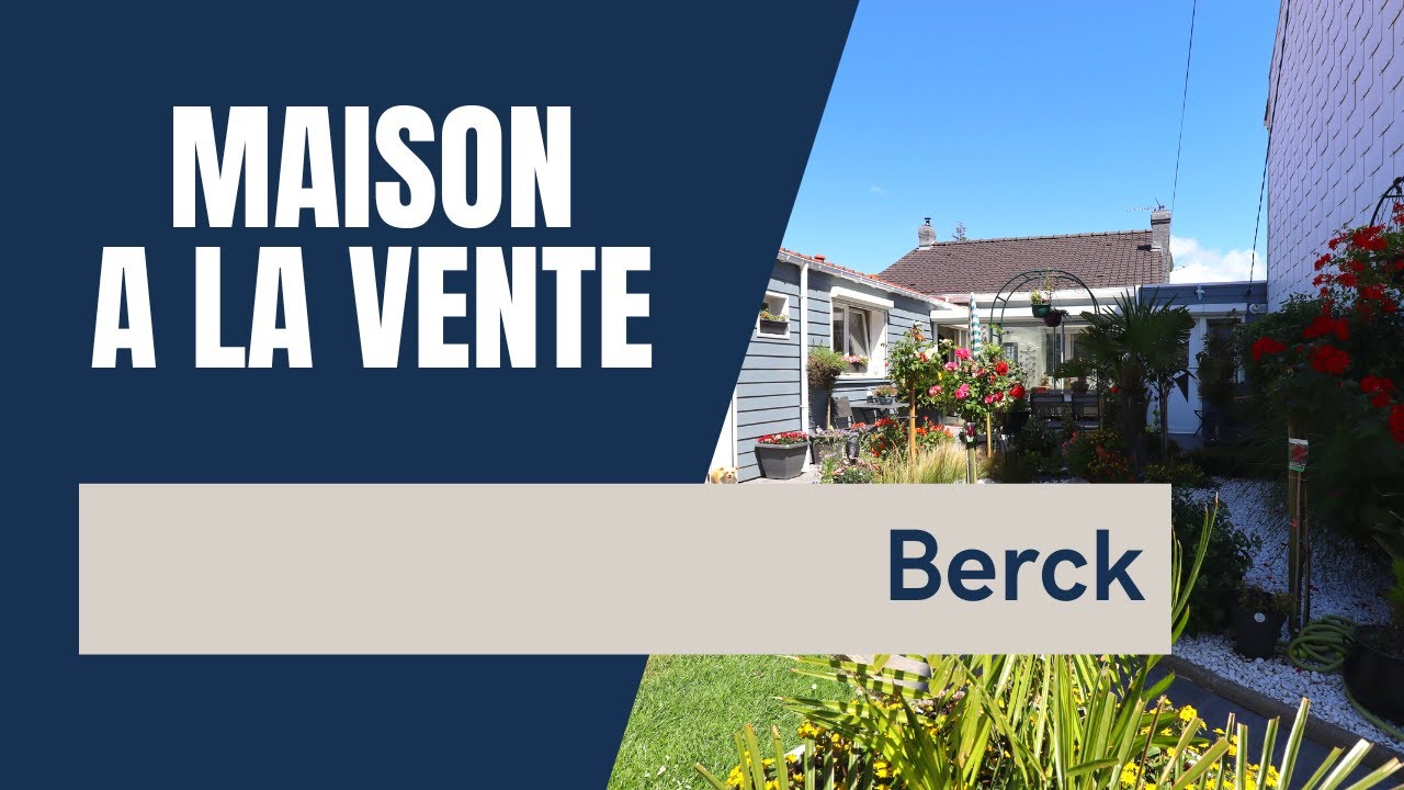 Berck plage, Maison 85 m&sup2; de plain-pied et jardin