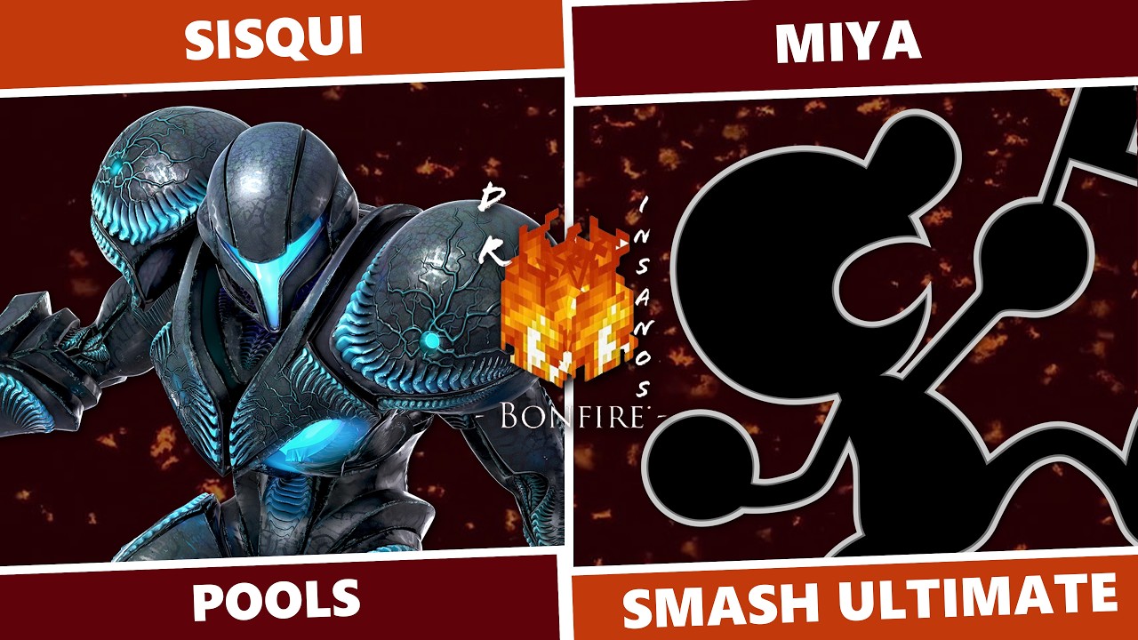 Dr. Insano's Bonfire 3: Pools - Sisqui (Dark Samus) Vs. Miya (Mr. Game & Watch) SSBU