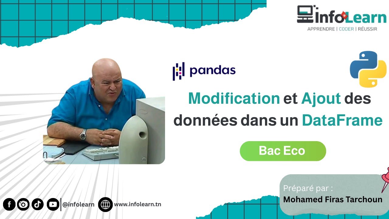 Modification et Ajout des données dans un DataFrame   (Pandas) | Bac Eco