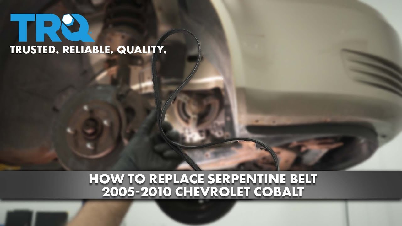 How to Replace Serpentine Belt 2005-2010 Chevrolet Cobalt