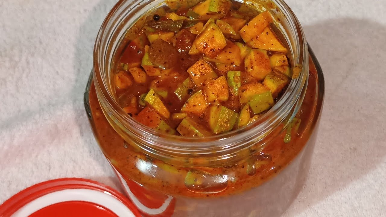 Manga Achar || How to make Manga Achar simple recipe | Kerala nadan style mango pickle  step by step