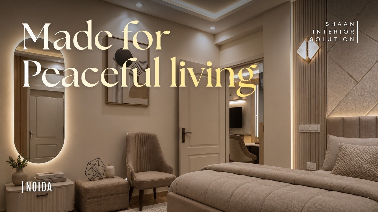3BHK Luxury Interior Design Home Tour | Shaan Interior Solution | Trident Embassy Reso, GreaterNoida