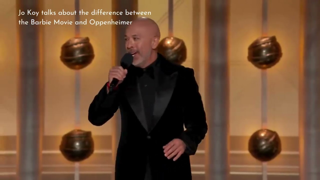 Jo Koy talks about the difference between  the Barbie Movie and Oppenheimer Golden Globes 2024