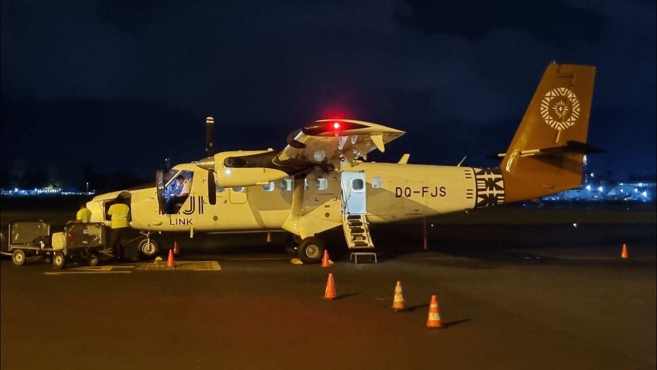 From Suva to Nadi with the TwinOtter of FIJIlink DQ-FJS ...