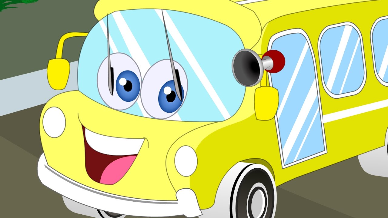 The Wheels On The Bus | Nursery Rhymes | Kids Songs | Vehicle Songs