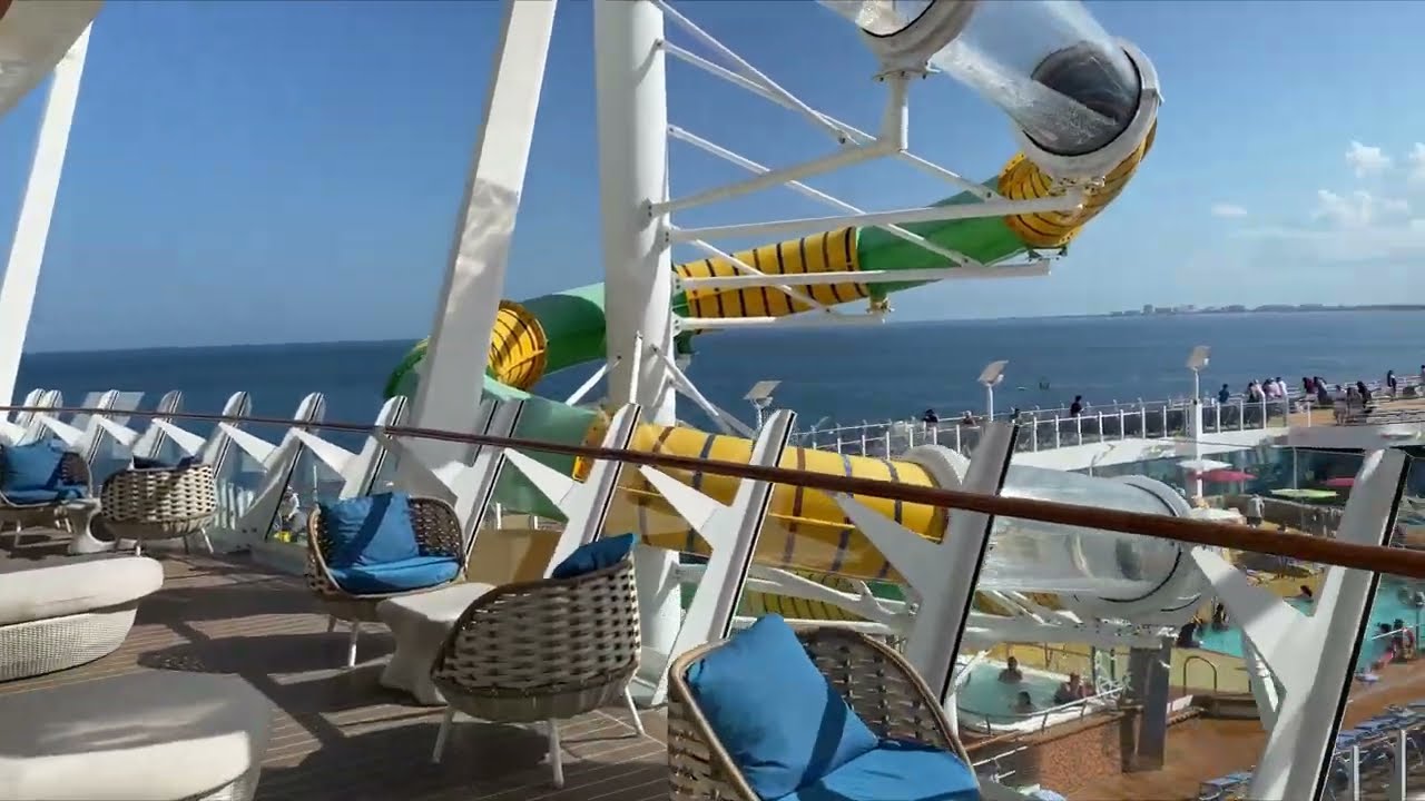 Symphony of the Seas Suite Area Walkthrough- Sun Deck, Suite Lounge & Coastal Kitchen!