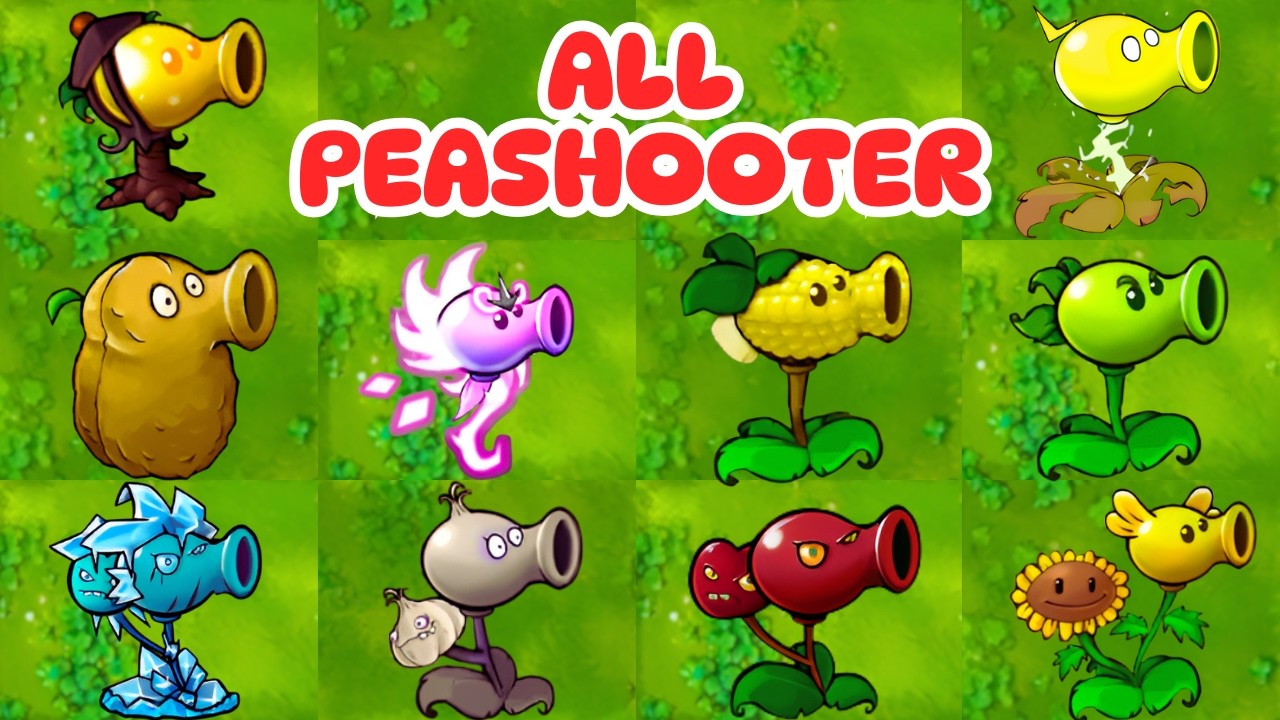 PvZ 1 Fusion 3.4 Challenge-All Peashooter | Ultimate Peashooter