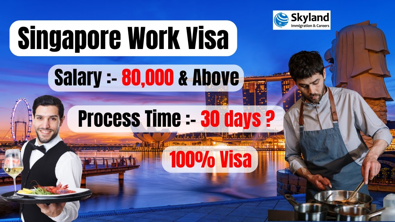 🔥 Singapore Work Visa for Chef, Kitchen Helper & Waiter | Salary ₹80,000 - ₹1 Lakh | 100% Visa!