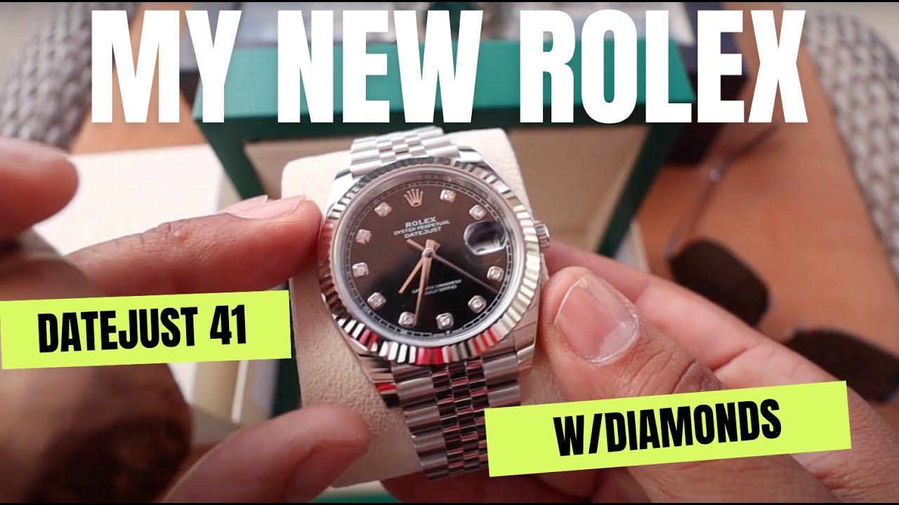 Unboxing my New Rolex DateJust 41 Diamond Dial (Ref 126334)
