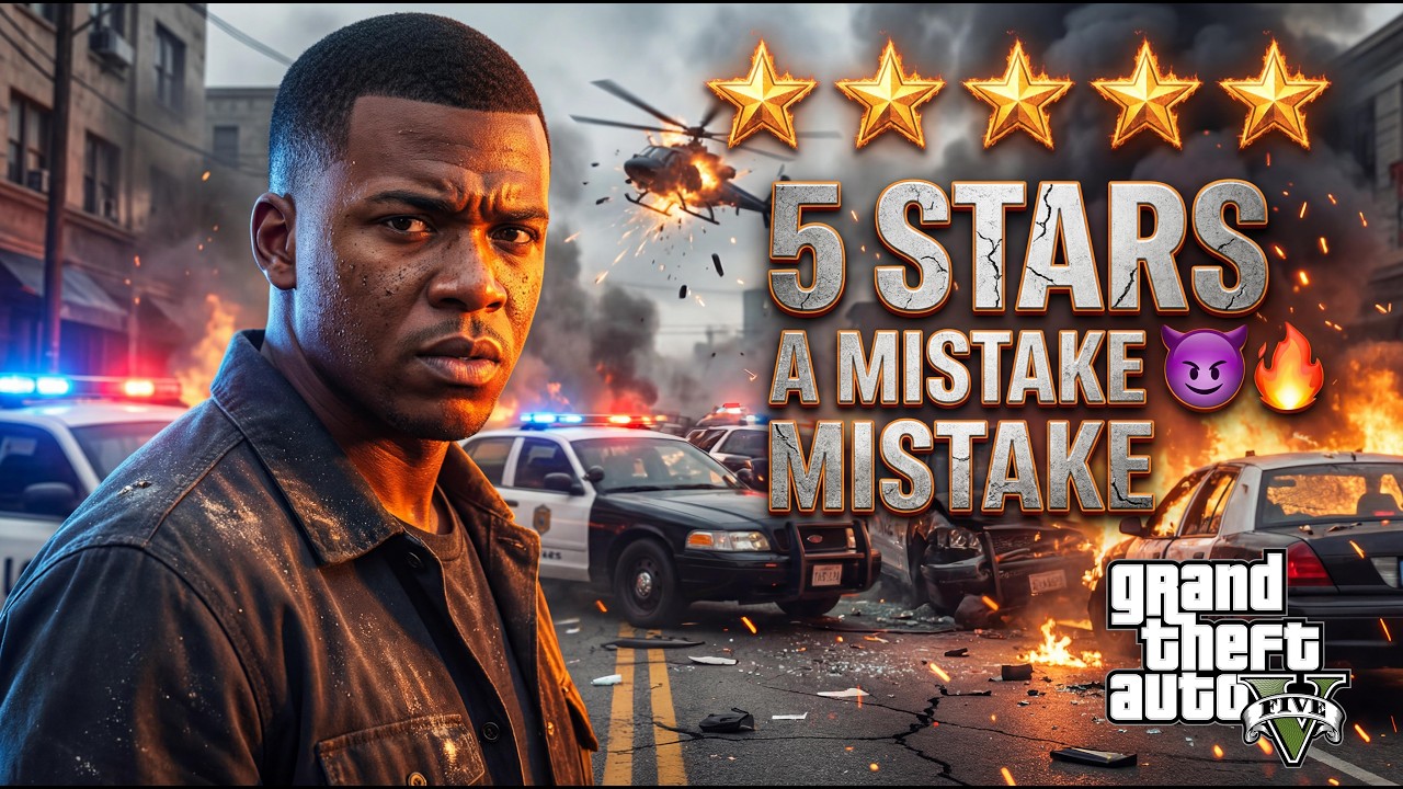5 Stars Was a Huge Mistake 💀🚁💥 #gta #gaming #gta5 #gtav #game #rockstar #gtasanandreas