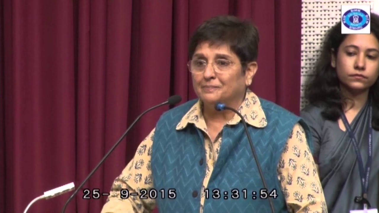 Time Management by Ms. Kiran Bedi @ Sri Balaji Society