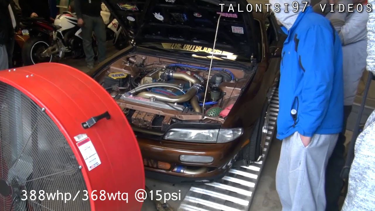 388whp RB25 S14 240sx Dyno HKS gt2540 turbo