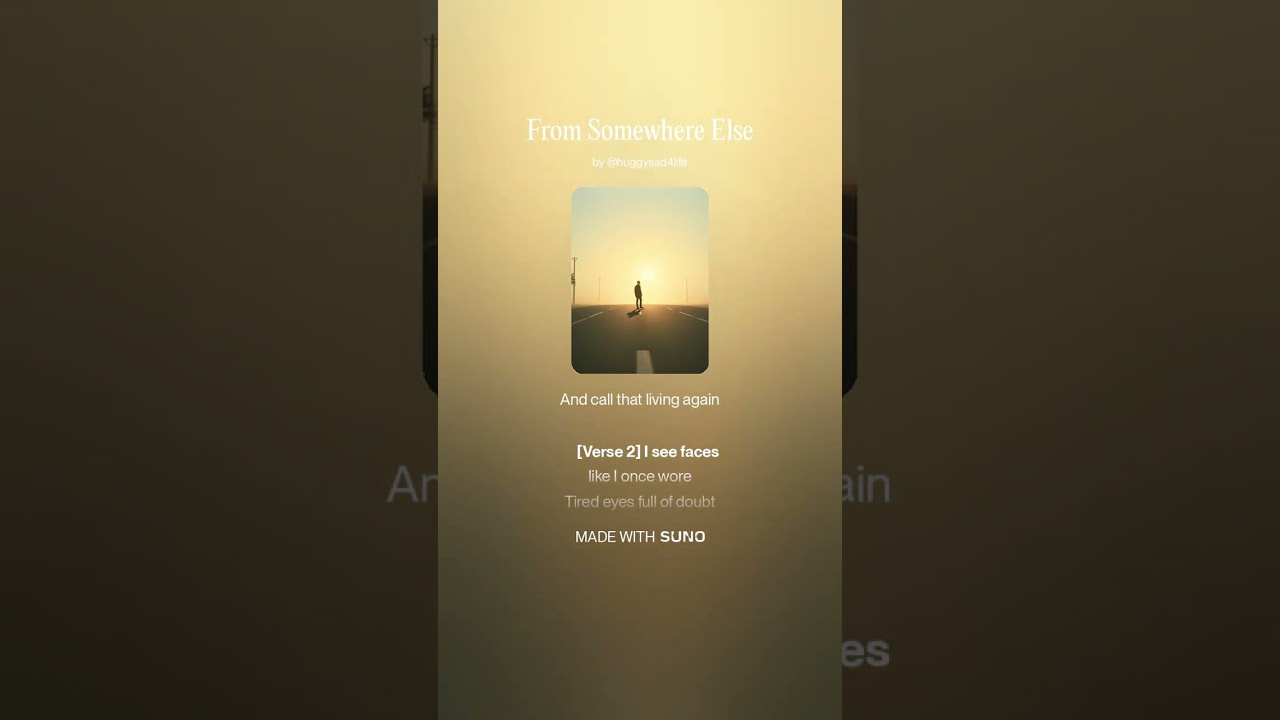 From Somewhere Else#aimusic #sunoai #lovesong