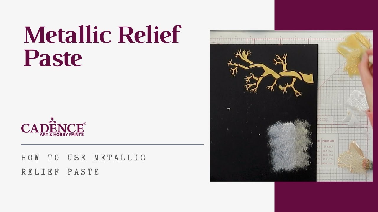 Using Cadence Metallic Relief Paste