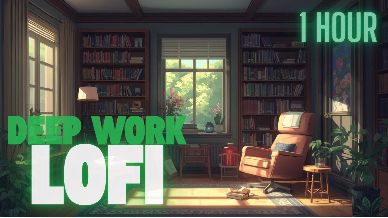 Lofi Blues for Deep Work & Flow State - Rainy Night Focus Session | 1 Hour Study Music