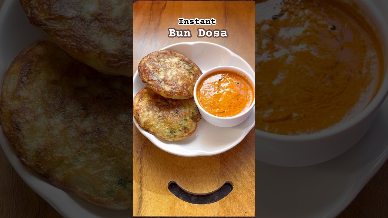 No Fermentation No Soda No Yeast Let’s Make Instant Bun Dosa for a Minutes 