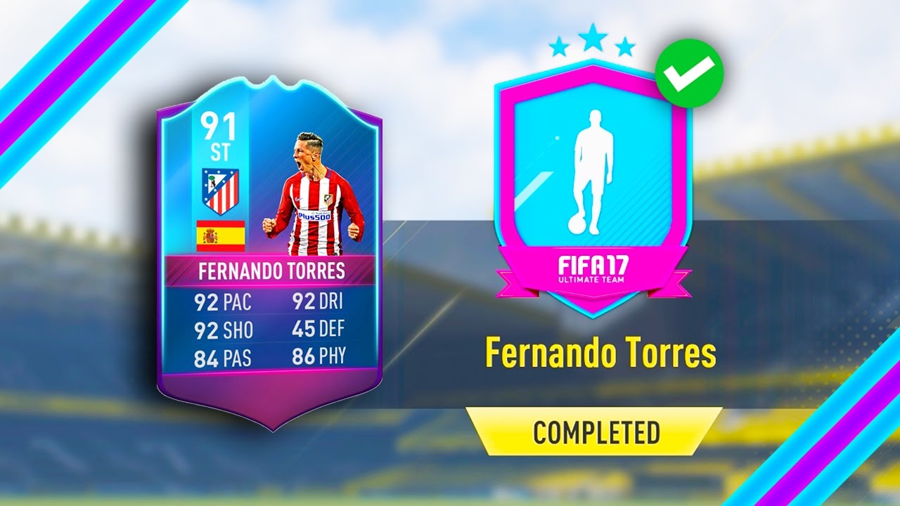 Выполнение премиального задания SBC с Фернандо Торресом (рейтинг 91)! (Завершено) FIFA 17 Ultimat...