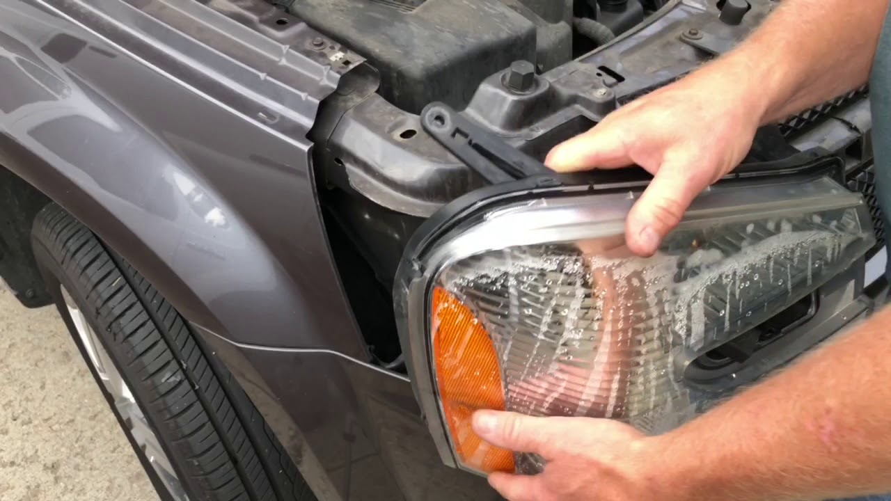 Changing the headlight bulb in a 2008 Chevy Equinox
