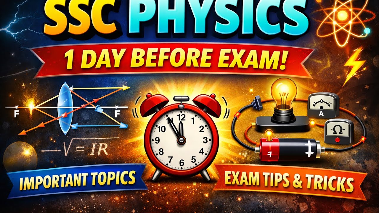 SSC SCIENCE Part 1 | PHYSICS | Revision Before Exam | IMP Questions | Amar Sir